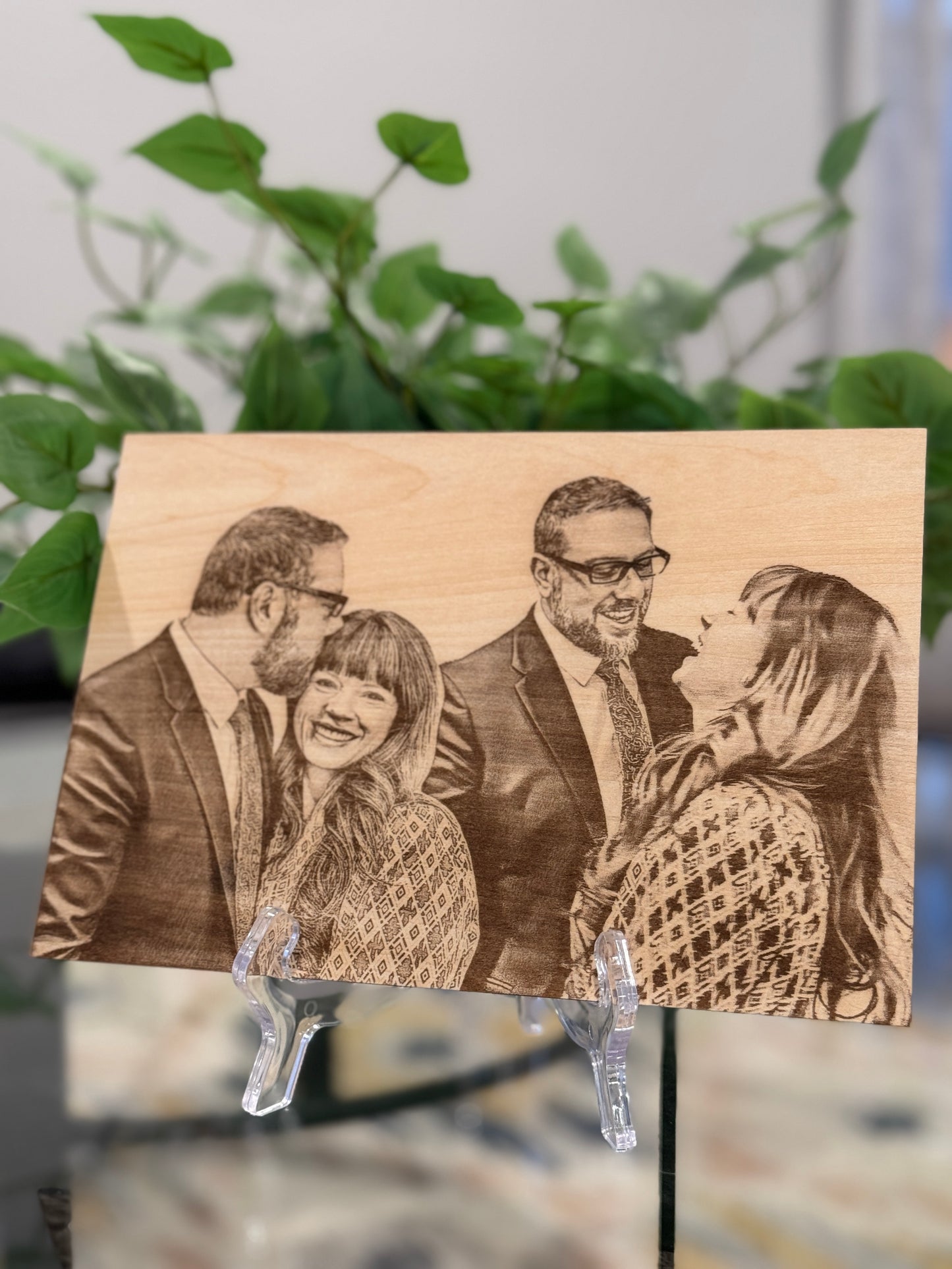 Engraved Photo on Wood