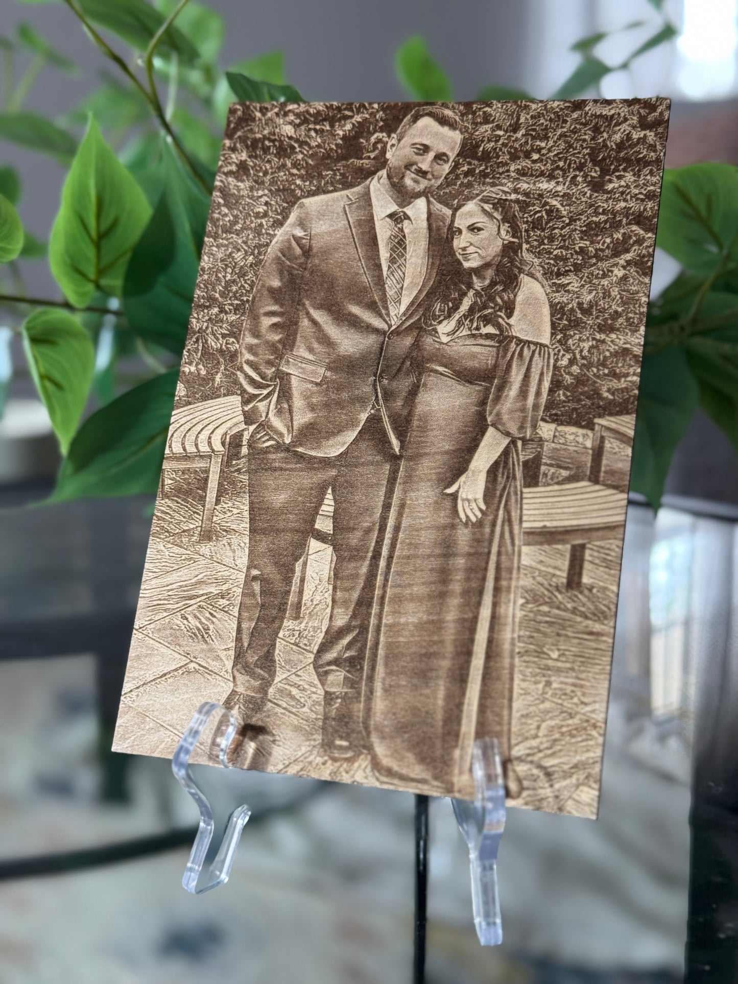Engraved Photo on Wood