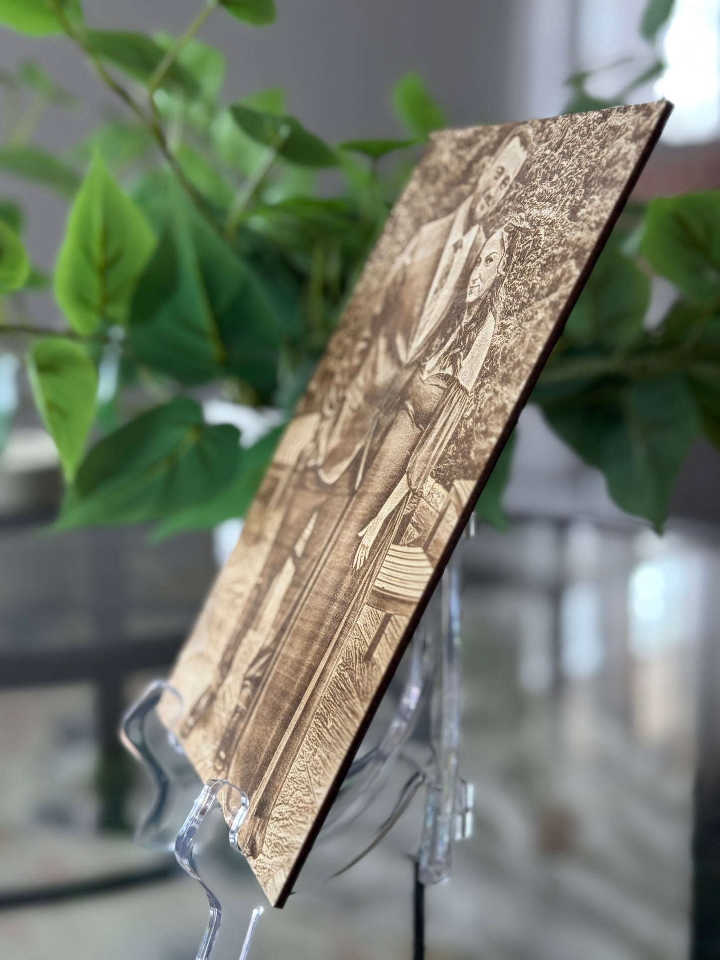Engraved Photo on Wood