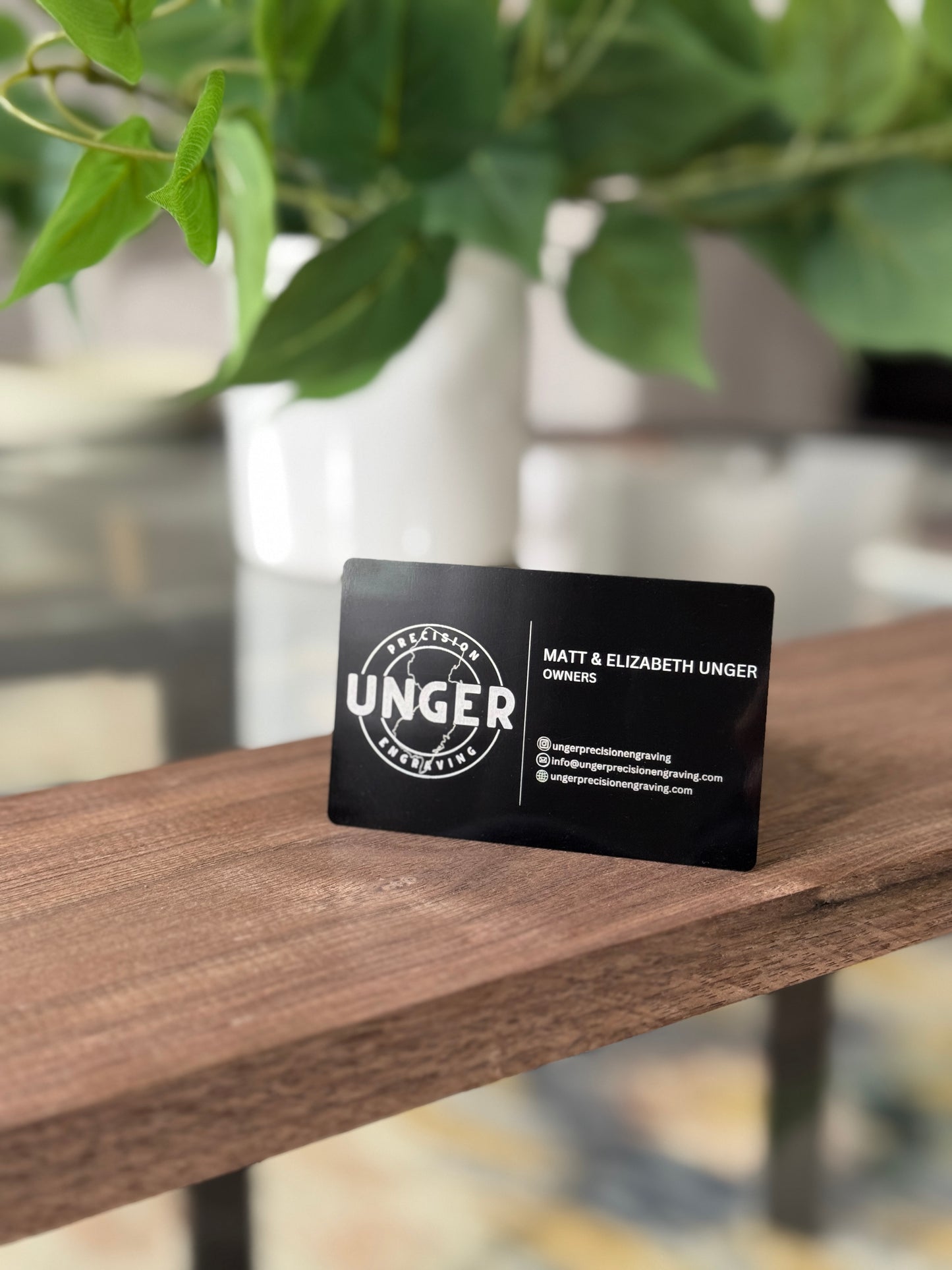 Aluminum Business Cards