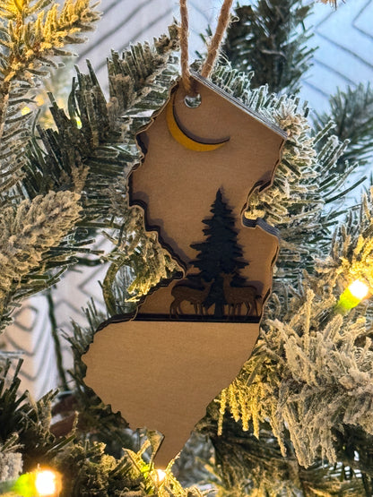 New Jersey Christmas Ornament