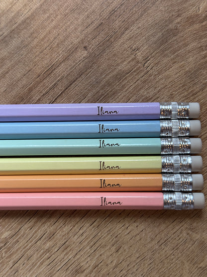 Engraved Pencils- Set of 6