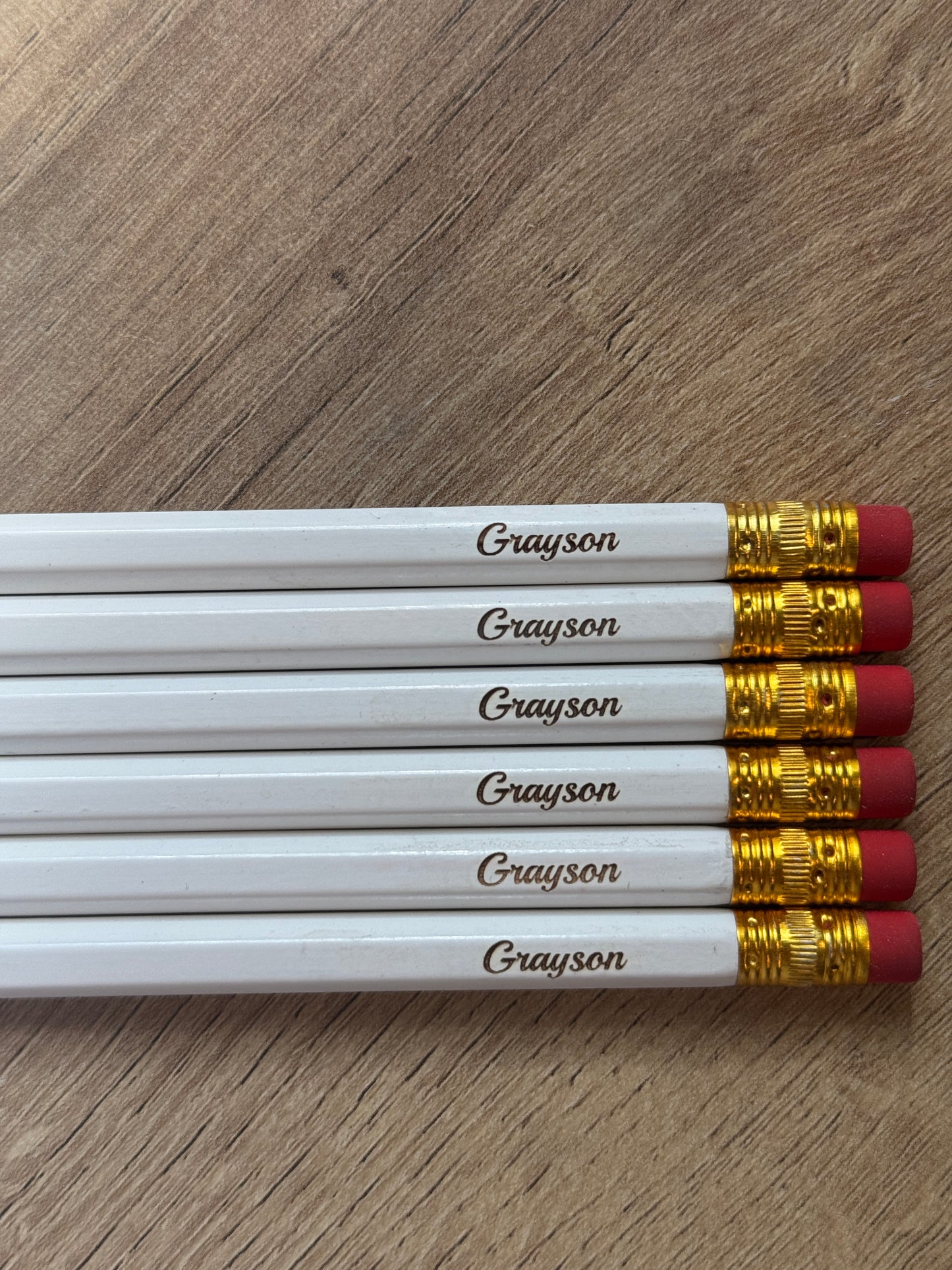 Engraved Pencils- Set of 6