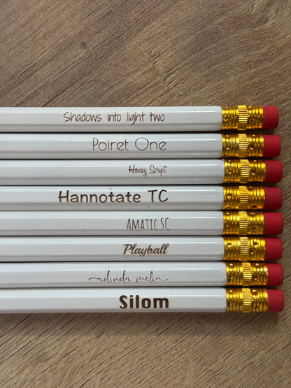 Engraved Pencils- Set of 6