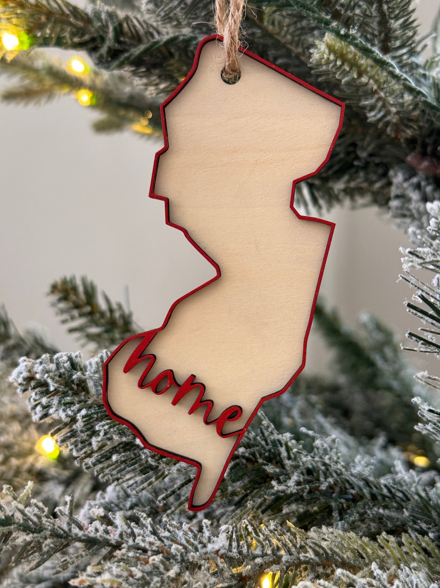 New Jersey Christmas Ornament