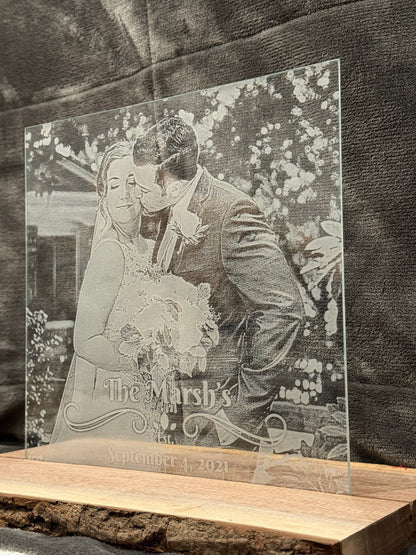 Etched Glass Photo